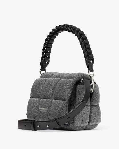 KateSpade Boxxy Metallic Crossbody Silver