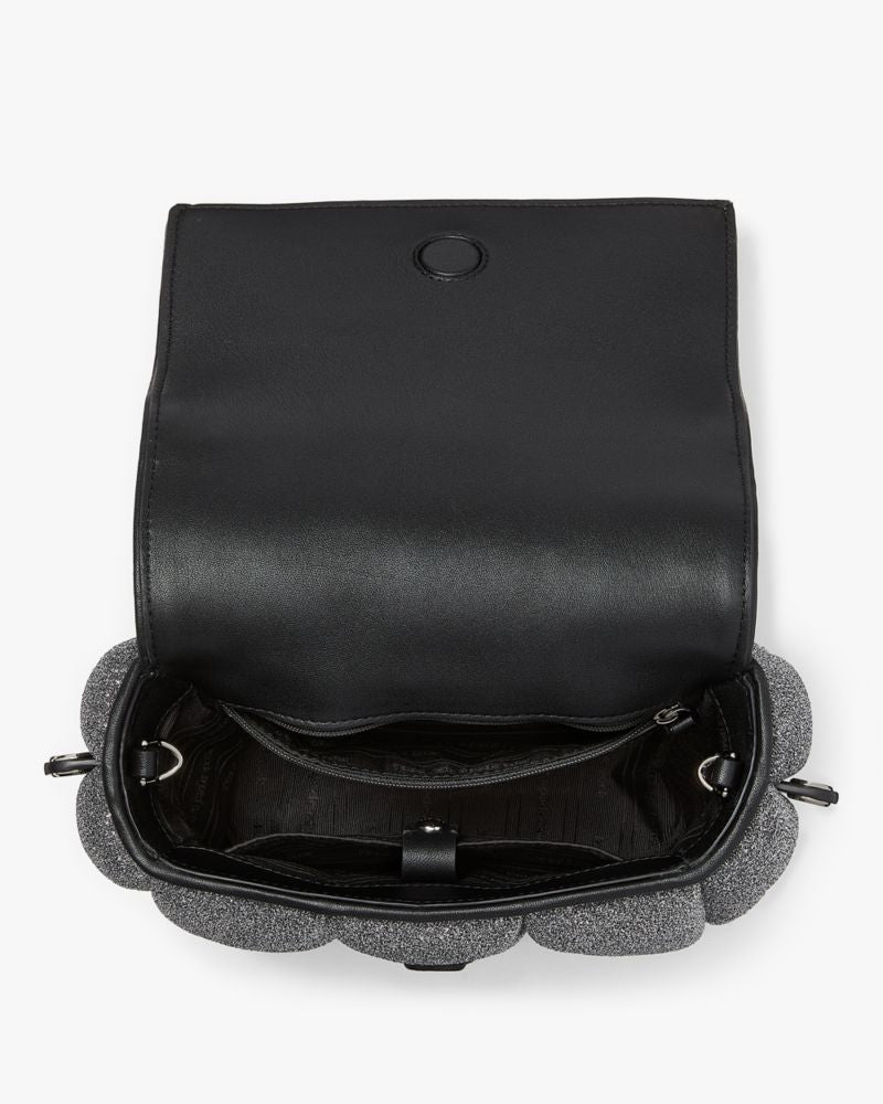 KateSpade Boxxy Metallic Crossbody Silver