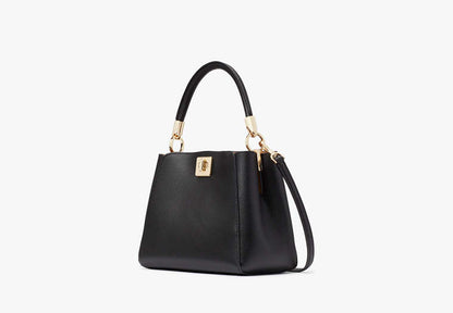 Phoebe Small Top Handle Bag Black Black