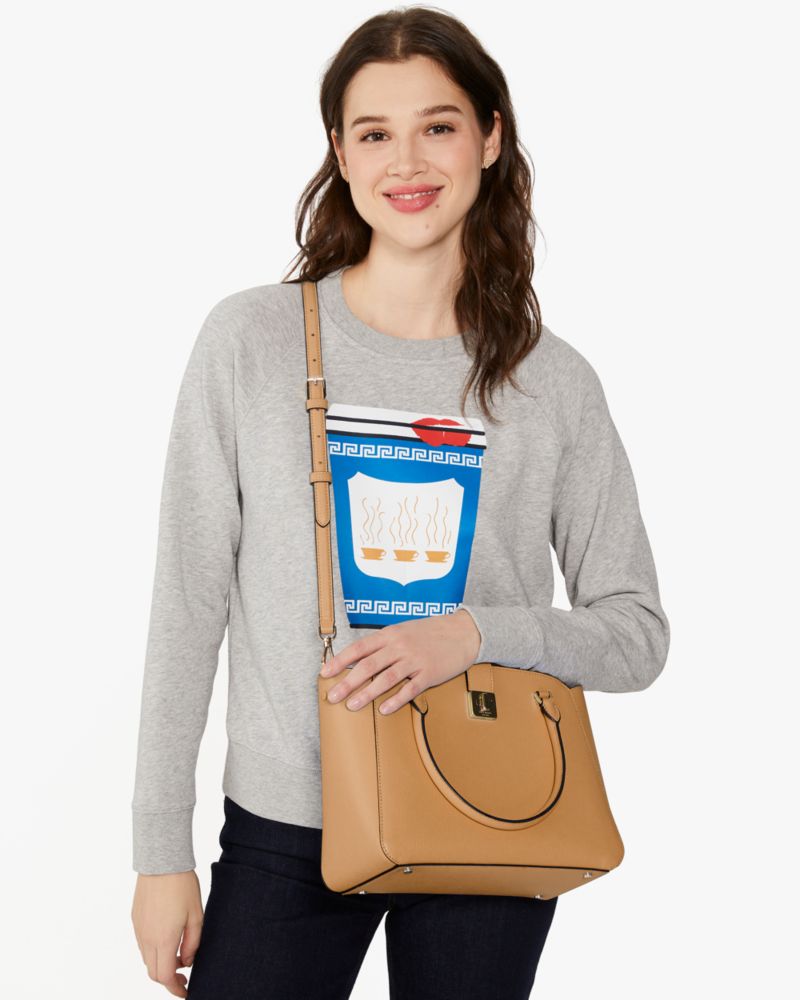 KateSpade Phoebe Medium Satchel Tiramisu Mousse