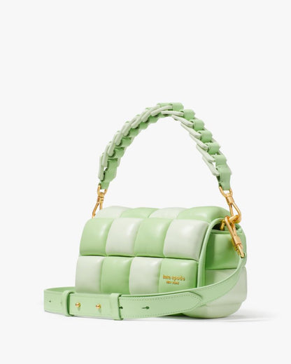 KateSpade Boxxy Colorblocked East west Crossbody Serene Green Multi