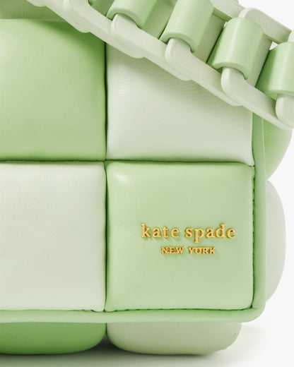 KateSpade Boxxy Colorblocked East west Crossbody Serene Green Multi