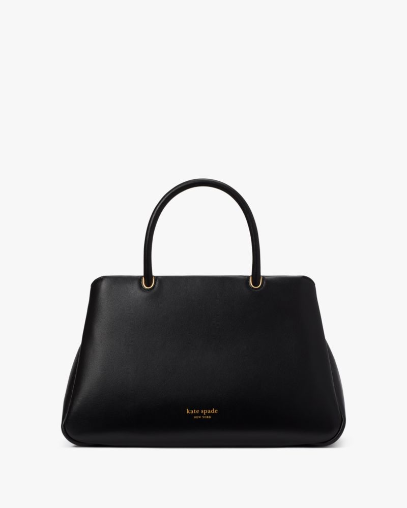 KateSpade Grace Fine Grain Leather Medium Satchel Black