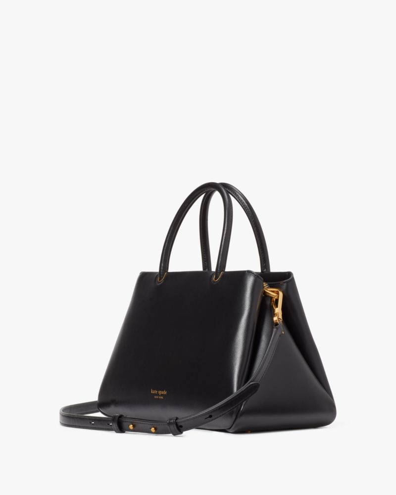 KateSpade Grace Fine Grain Leather Medium Satchel Black