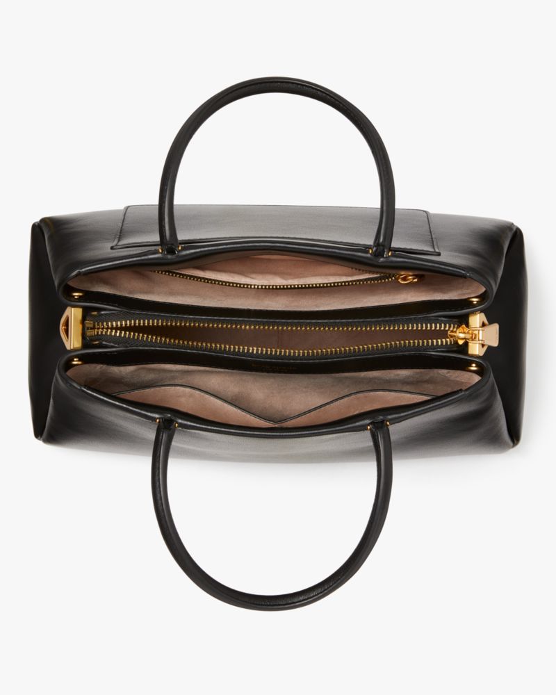 KateSpade Grace Fine Grain Leather Medium Satchel Black