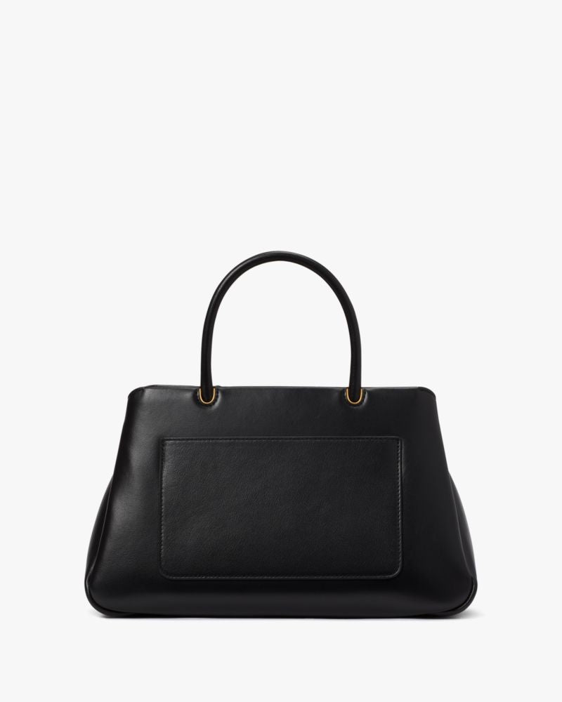 KateSpade Grace Fine Grain Leather Medium Satchel Black