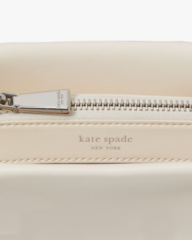 KateSpade Grace Fine Grain Leather Medium Satchel Cream