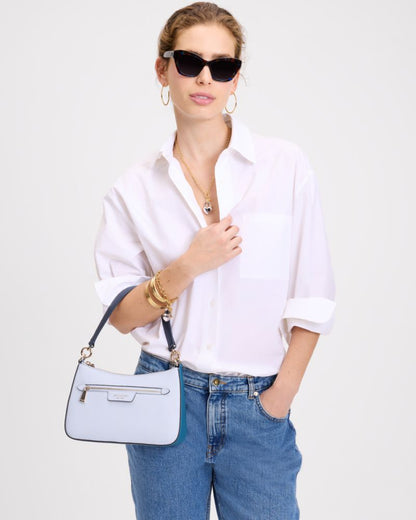 KateSpade Hudson Colorblocked Convertible Crossbody Pale Sapphirine Mult