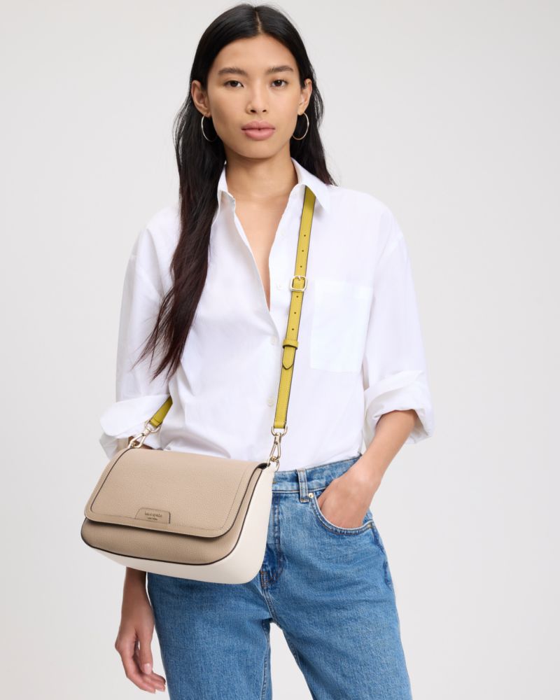 KateSpade HUDSON convertible shoulder bag  Timeless Taupe Multi