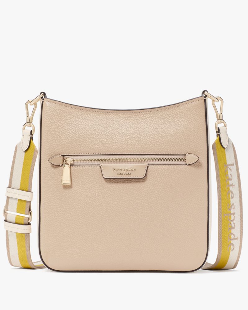 KateSpade HUDSON messenger crossbody bag  Timeless Taupe Multi