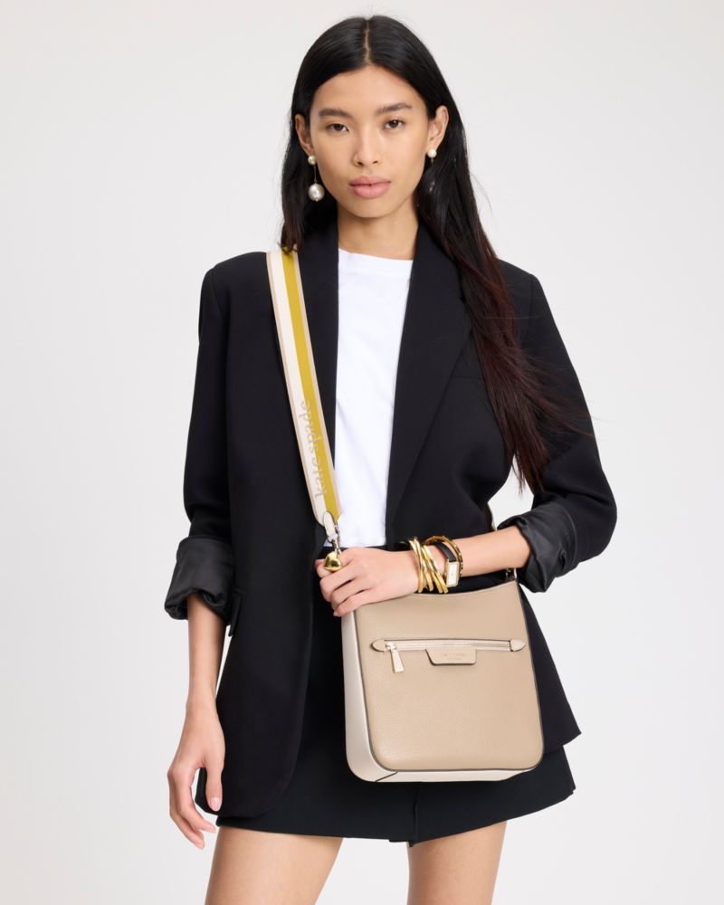 KateSpade HUDSON messenger crossbody bag  Timeless Taupe Multi
