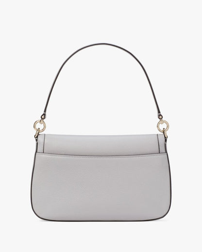 KateSpade Hudson Convertible Flap Shoulder Bag Mountain Grey