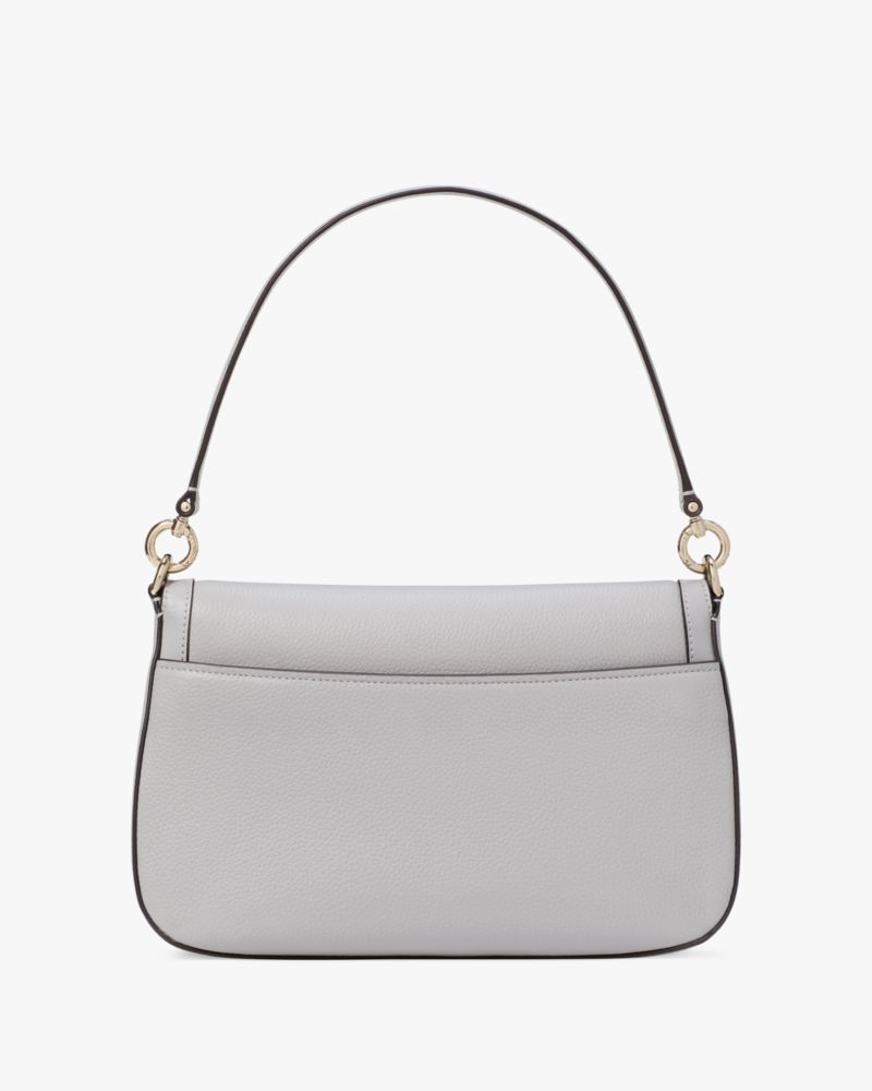 KateSpade Hudson Convertible Flap Shoulder Bag Mountain Grey