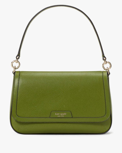 KateSpade Hudson Convertible Flap Shoulder Bag Jungle Vine