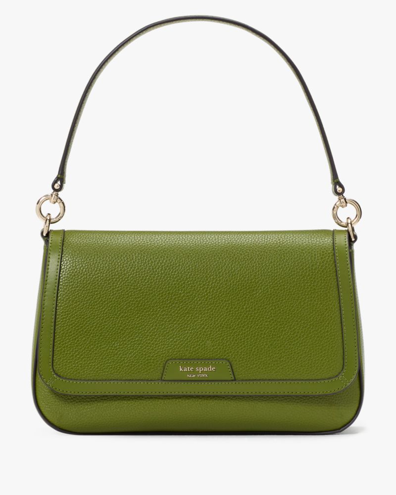 KateSpade Hudson Convertible Flap Shoulder Bag Jungle Vine