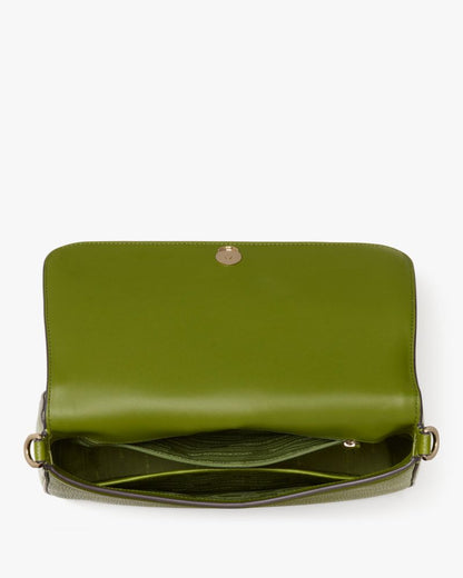 KateSpade Hudson Convertible Flap Shoulder Bag Jungle Vine
