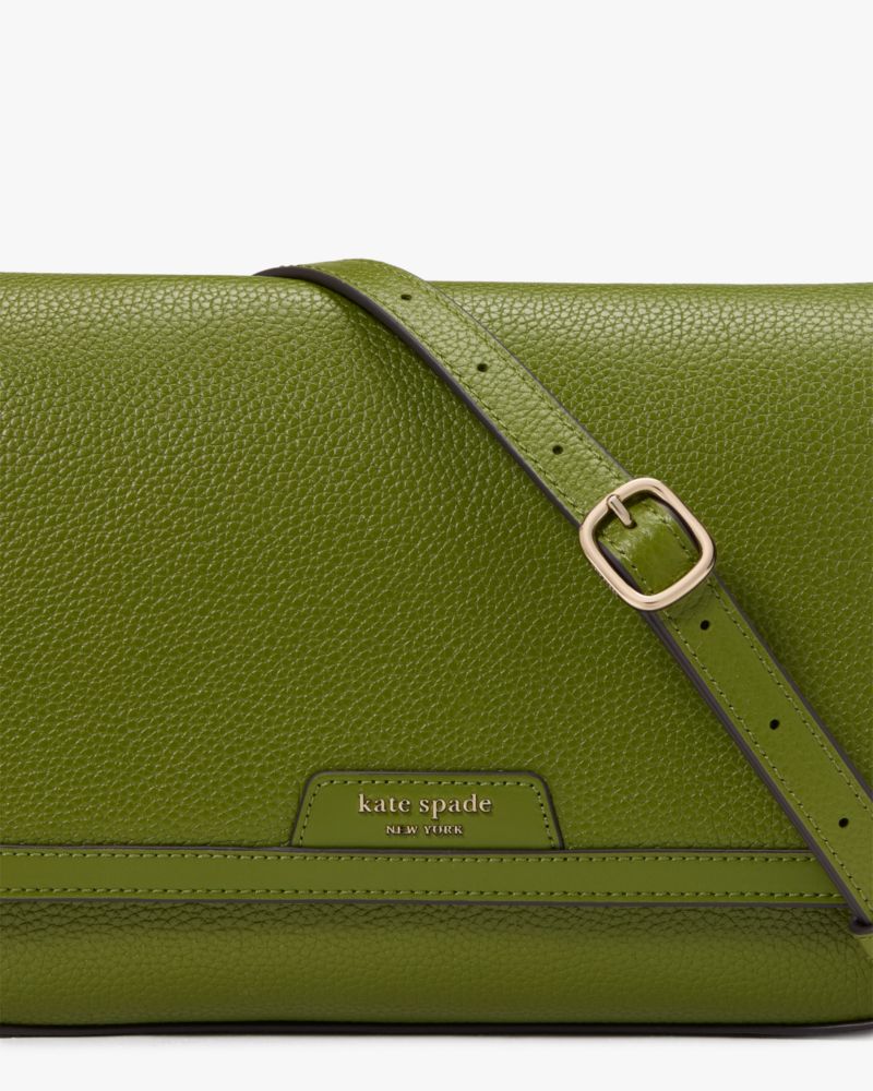 KateSpade Hudson Convertible Flap Shoulder Bag Jungle Vine