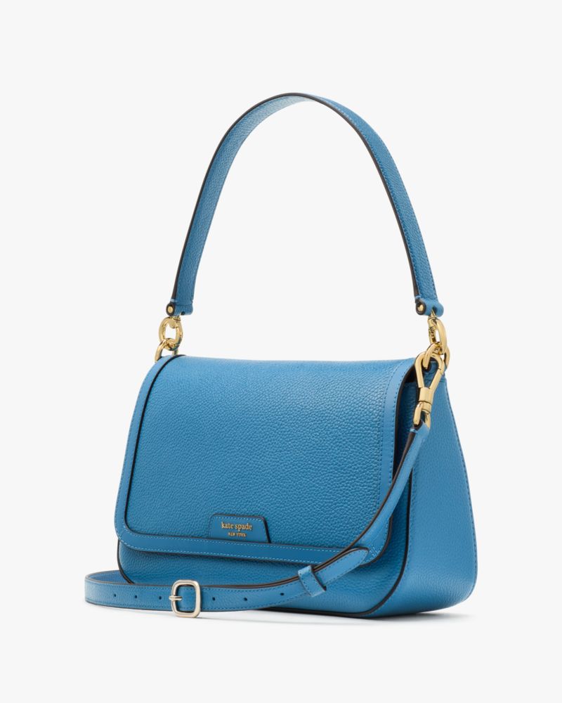 KateSpade Hudson Convertible Flap Shoulder Bag Back To School Blues