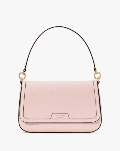 KateSpade Hudson Convertible Flap Shoulder Bag Pastry Pink