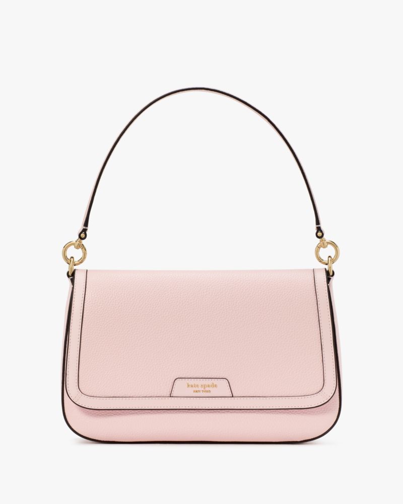 KateSpade Hudson Convertible Flap Shoulder Bag Pastry Pink