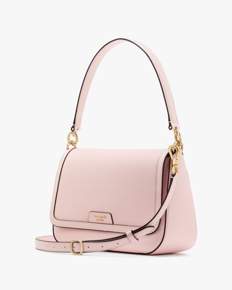 KateSpade Hudson Convertible Flap Shoulder Bag Pastry Pink