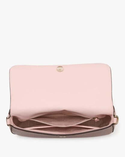 KateSpade Hudson Convertible Flap Shoulder Bag Pastry Pink