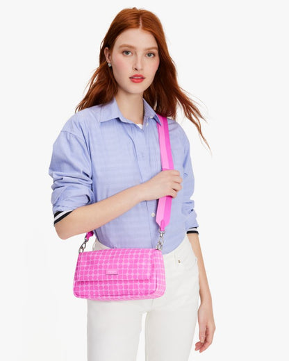 KateSpade Noel Jacquard Convertible Crossbody Vivid Snapdragon Mul