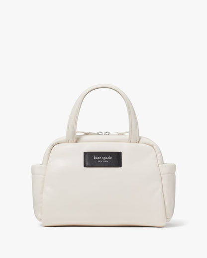 KateSpade Puffed Satchel Parchment