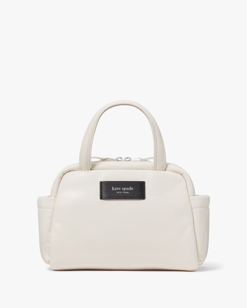 KateSpade Puffed Satchel Parchment