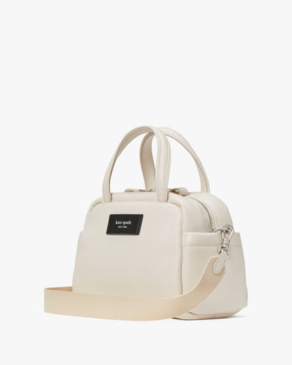 KateSpade Puffed Satchel Parchment