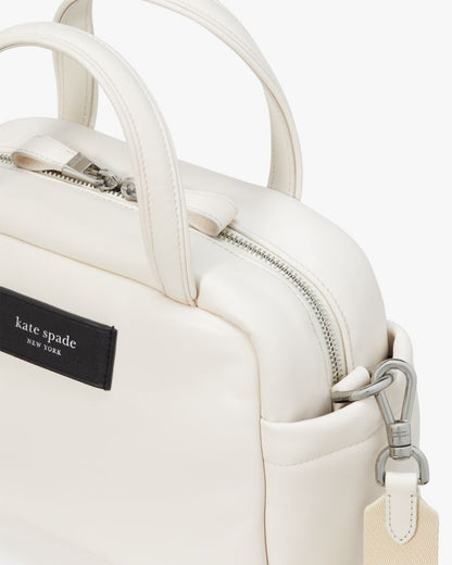 KateSpade Puffed Satchel Parchment
