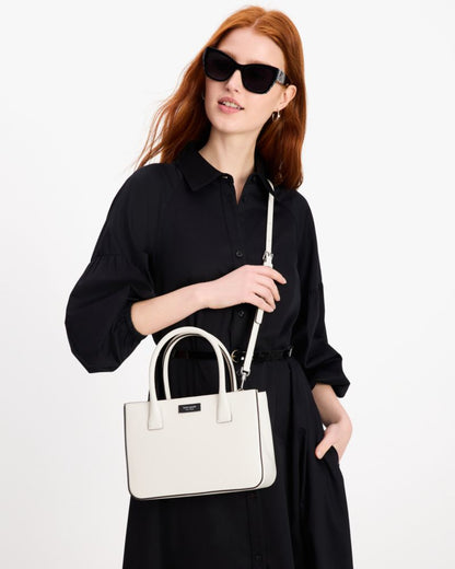 KateSpade Sam Icon Square Tote Parchment