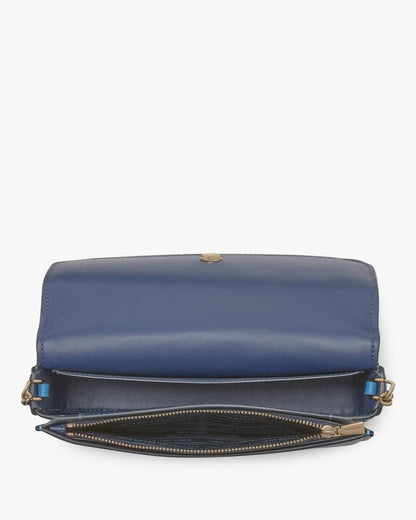 KateSpade Ava Flap Chain Wallet Back To School Blues