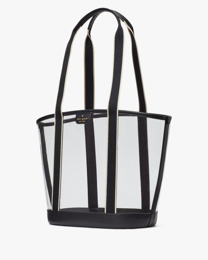KateSpade Clare See Through Tote Black Multi