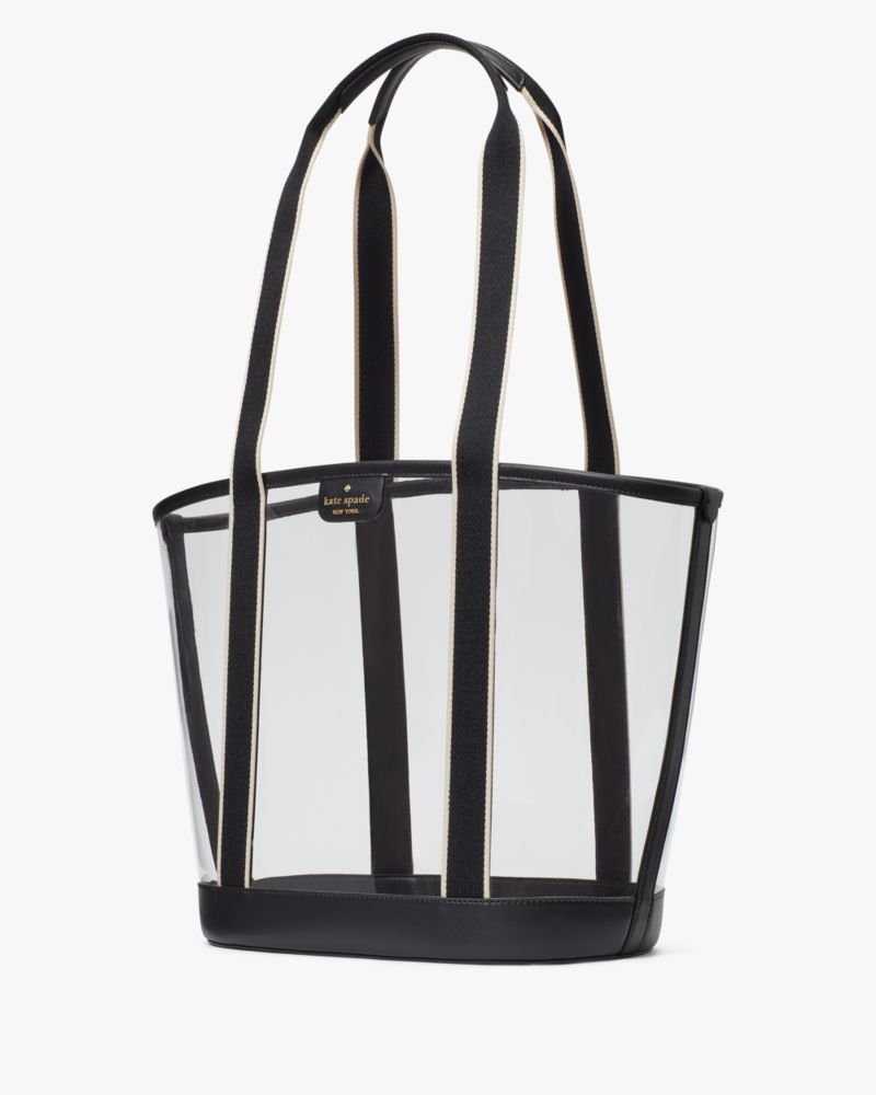 KateSpade Clare See Through Tote Black Multi