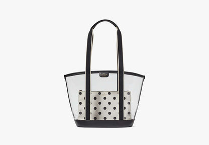 Clare See Through Tote Black Multi Black Multi