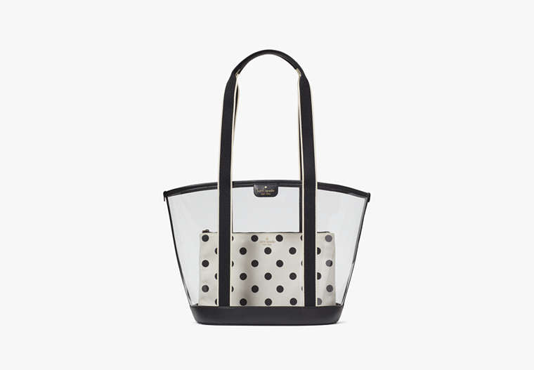 Clare See Through Tote Black Multi Black Multi