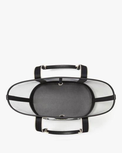 KateSpade Clare See Through Tote Black Multi