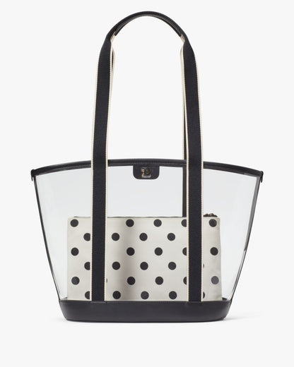 KateSpade Clare See Through Tote Black Multi