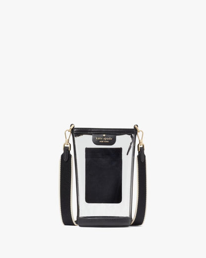 KateSpade Clare Clear Phone Crossbody Black Multi
