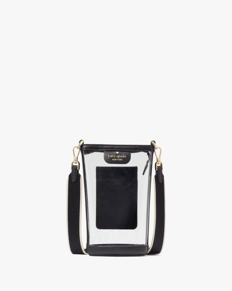 KateSpade Clare Clear Phone Crossbody Black Multi