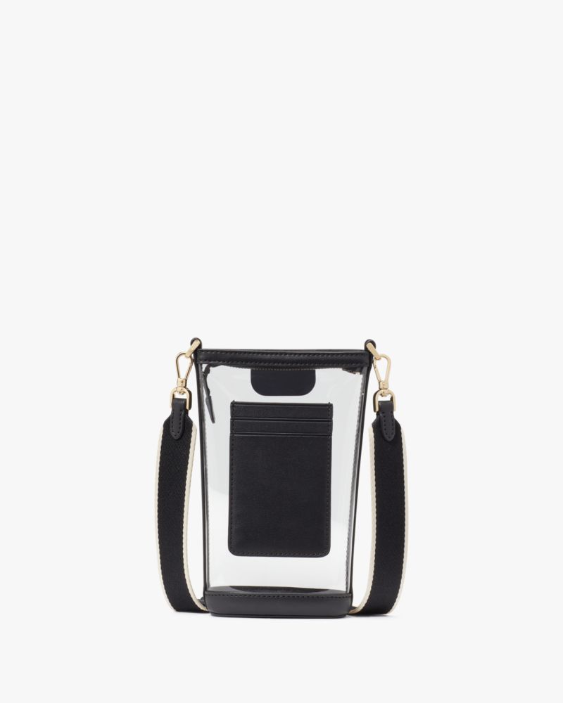 KateSpade Clare Clear Phone Crossbody Black Multi