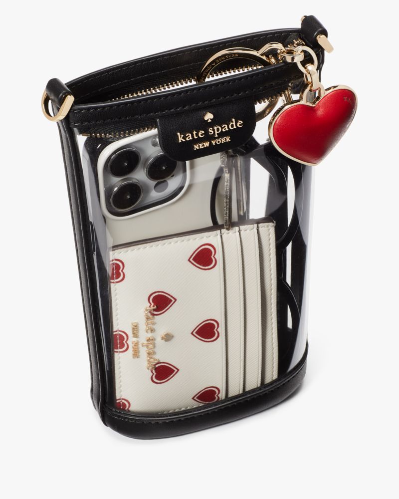 KateSpade Clare Clear Phone Crossbody Black Multi