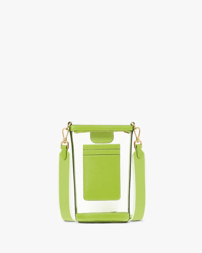 KateSpade Clare Clear Phone Crossbody Grasshopper Green