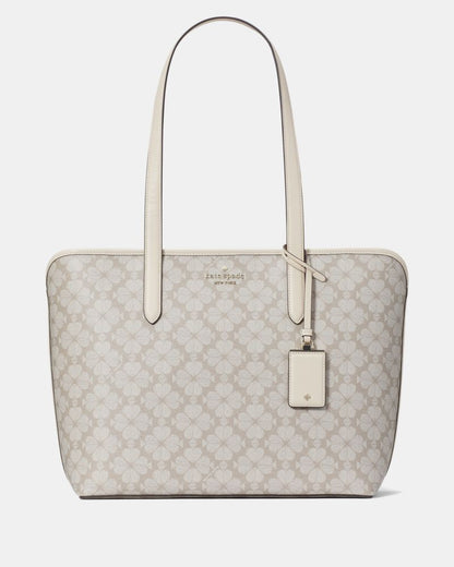 KateSpade Signature Spade Flower Large Tote Dark Mushroom Cap Multi