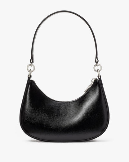 KateSpade Sam Icon Shiny Small Convertible Crossbody Black