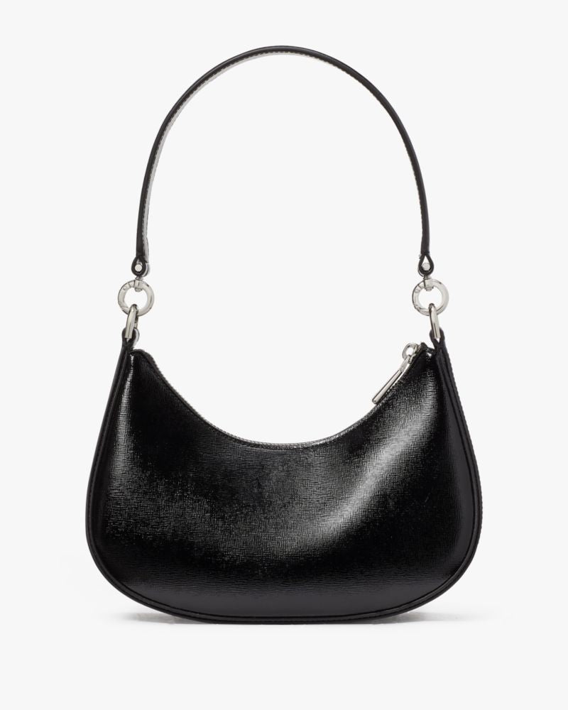 KateSpade Sam Icon Shiny Small Convertible Crossbody Black
