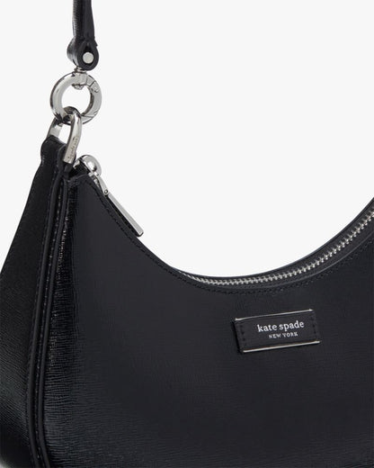 KateSpade Sam Icon Shiny Small Convertible Crossbody Black