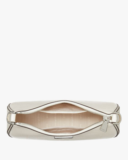 KateSpade Sam Icon Shiny Small Convertible Crossbody Parchment