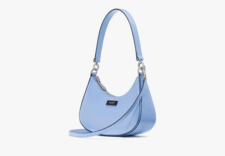 Sam Icon Shiny Small Convertible Crossbody Genie Blue Genie Blue
